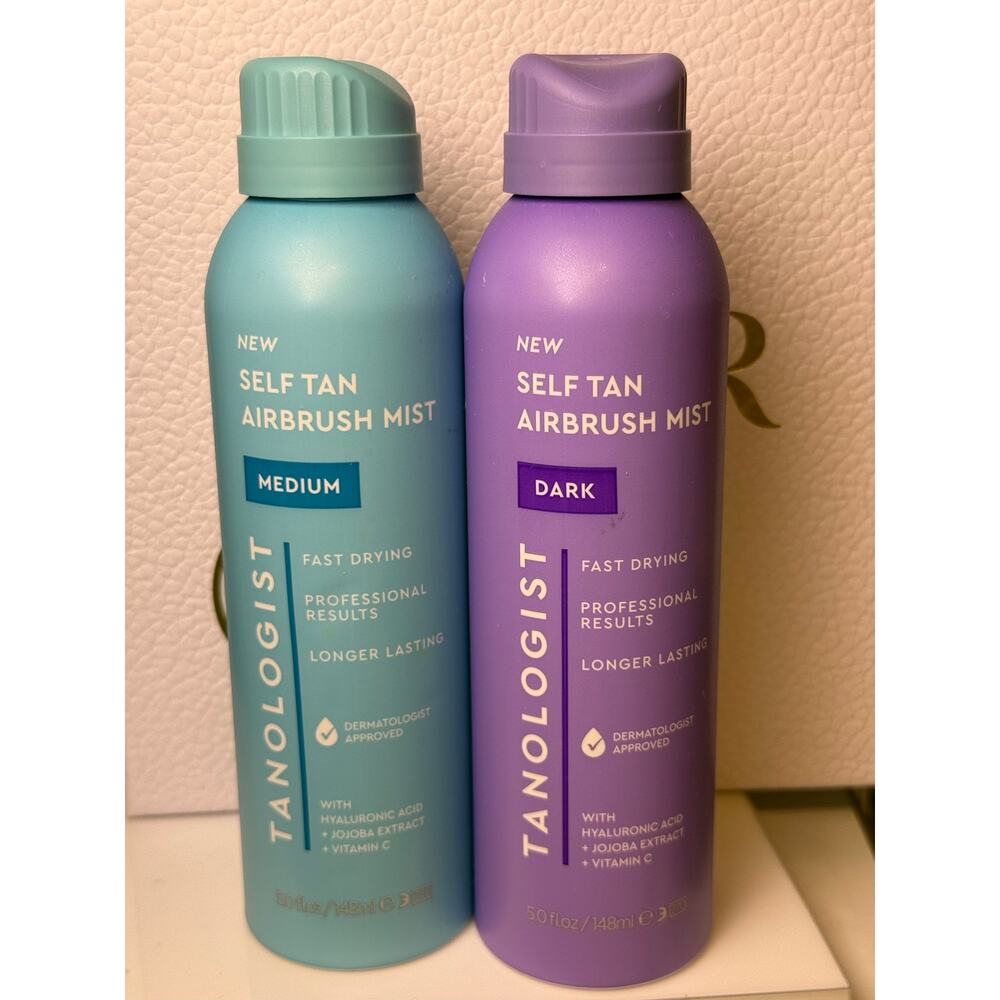 Tanologist Self Tan Airbrush Mist (MEDIUM & DARK) 148 mL each - NEW
